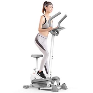 MGIZLJJ Stepper Elliptical Machine Indoor Cycling Bike, Exercise Bike Bicycle Fitness Equipment Stationary Ultra-Quiet Bike Health Beauty Home Gym