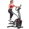 Sunny Health & Fitness Premium Cardio Climber Stepping Elliptical Machine - SF-E3919, Black