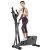 Elliptical Machine Stepper Trainer, Elliptical Trainer Machine w/LCD Monitor & Pulse Rate Grips & Tablet Holder,16 Adjustable Resistance Smooth Quiet Driven Elliptical Machine Indoor/Outdoor (Black)