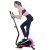 MGIZLJJ Stepper Elliptical Machine, Portable Elliptical Trainer with Digital Display, Easy Moving Wheels for Workout, Fitness