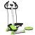 Stepper Handrail Home Fat-reducing Elliptical Multifunction Twist Waist Fitness Equipment Small Fat-reducing Indoor Sports Fitness Equipment (Color : Green, Size : 3540.5110cm)