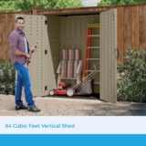 Suncast 54 Cubic Feet Vertical Storage Shed Review